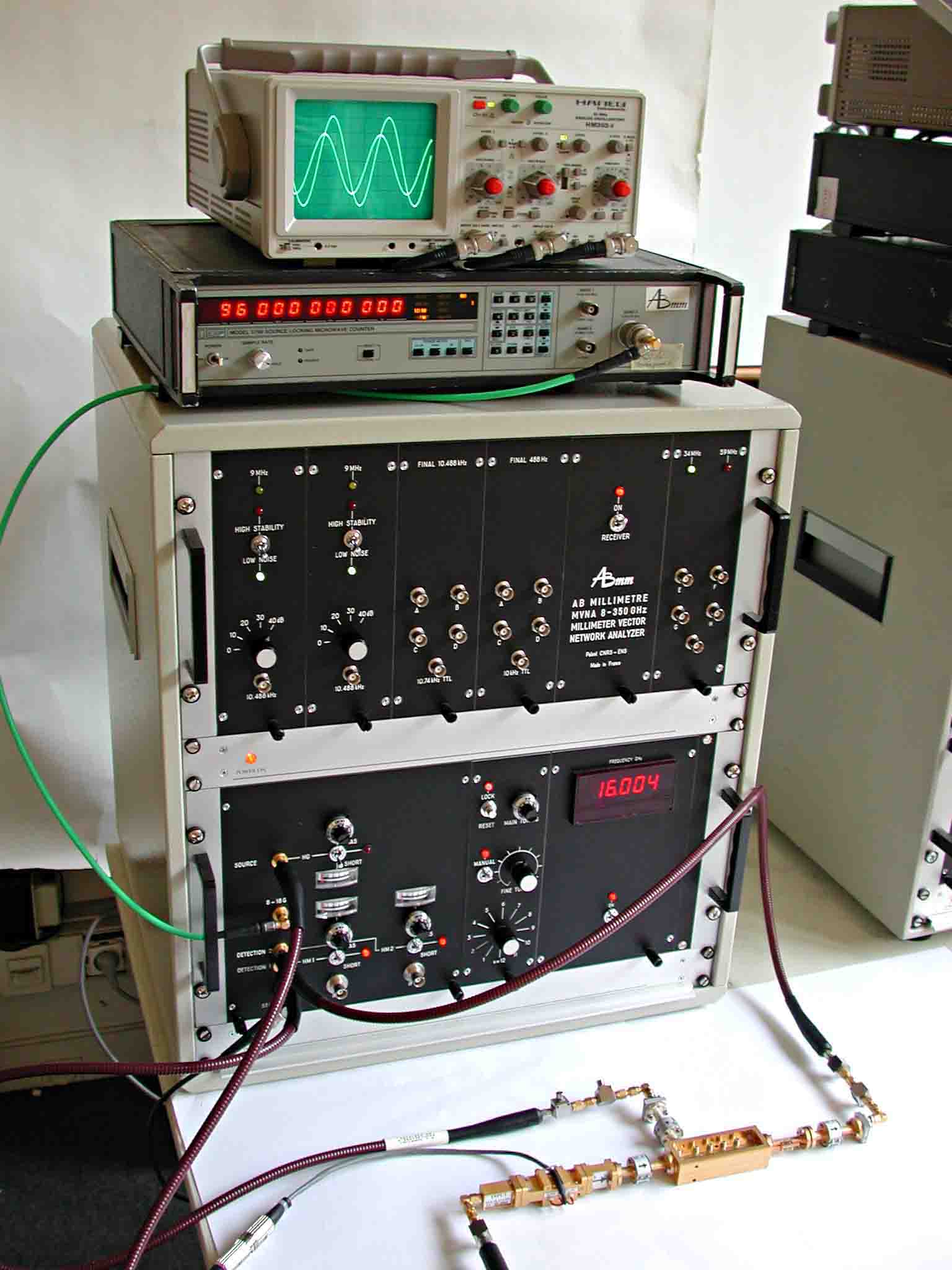 MVNA-8-350-2 for simultaneous transmission and 
reflection